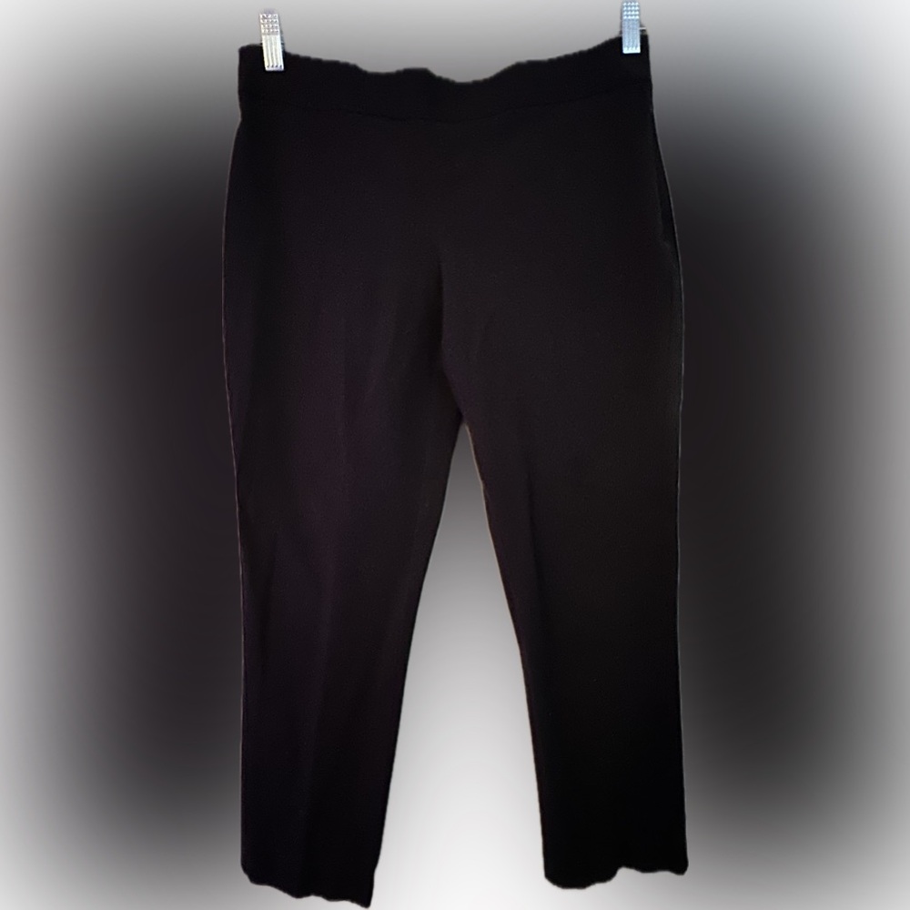 Slim fit side-zip ankle pants 8 petite cotton flat front EUC 8P